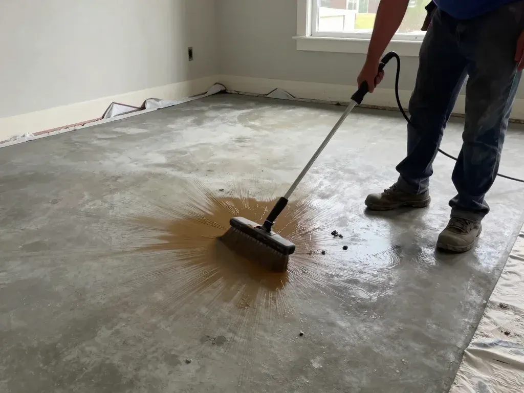 RV Pads & Parking Slabs process close-up
