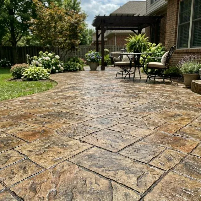 Stamped Concrete Patios results